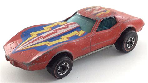 Vintage Corvette Stingray Hot Wheels Redline Red Line Mattel Hong