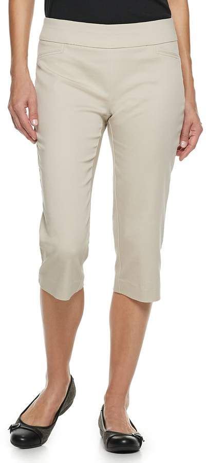 Womens Croft And Barrow® Effortless Stretch Pull On Capri Pants