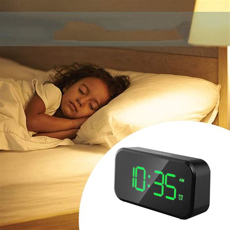 Small LED Digital Alarm Clock With Snooze Easy To Set Full Range ...