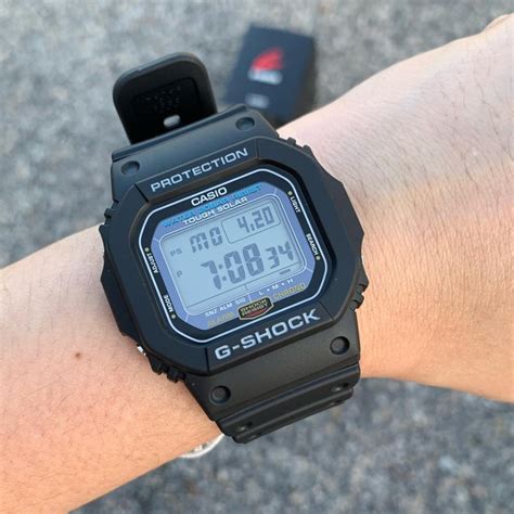 Official Warranty Casio G Shock G 5600e 1 Tough Solar Digital Black Resin Watch G5600 G5600e G