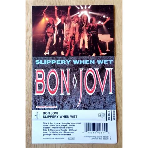 Bon Jovi Slippery When Wet Kassett Obriens Retro And Vintage