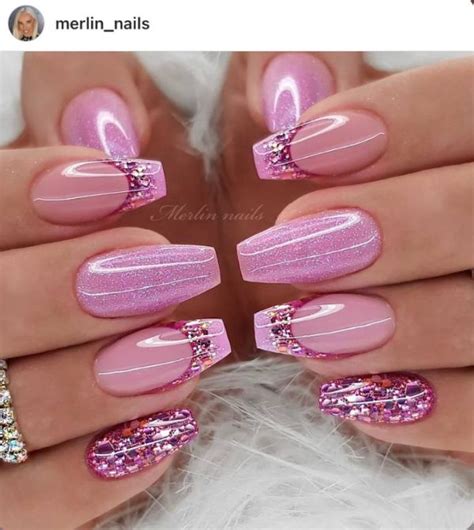 50 Alluring Pink Coffin Nail Designs For 2024 NAILSPIRATION 2024