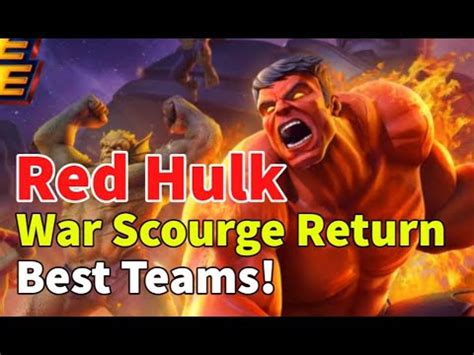 Return Of War Scourge Red Hulk Legendary Best Teams To Use Marvel