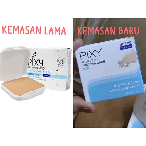 Jual NEW REFILL PIXY TWO WAY CAKE PERFECT FIT SPF 30 KEMASAN BARU