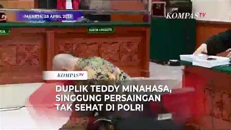 Full Duplik Teddy Minahasa Singgung Perang Bintang Di Polri Hingga