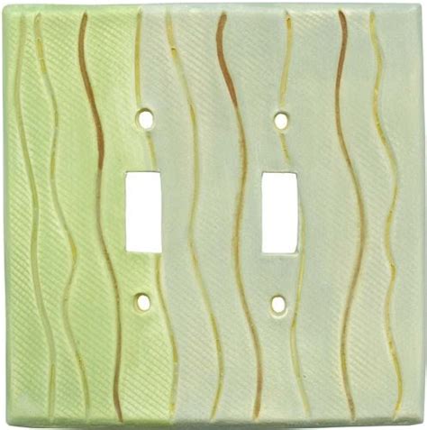 Switch Plates Wavy Stripe Green Blue Switchplates Outlet Covers Rockers Gfci 2 Toggle 36 50