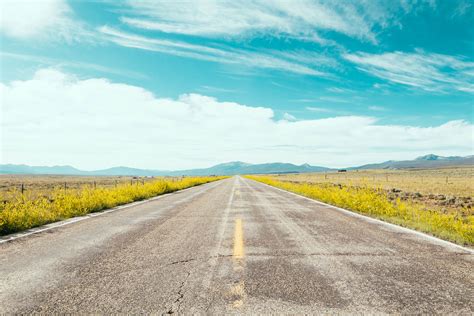 Free Images Landscape Horizon Sky Field Prairie Hill Highway