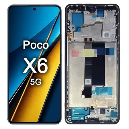 Tela Amoled Display Frontal Para Xiaomi Poco X6 Pro 5G Aro