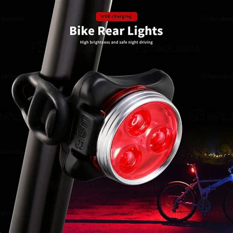 Bike Light Set Super Bright Usb Rechargeable Bicycle Lights Waterproof