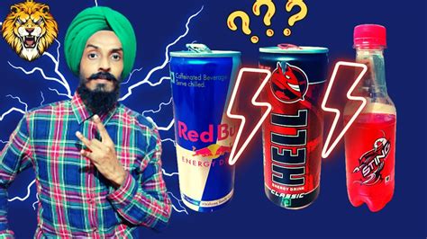 Red Bull Vs Sting Energy Drink Vs Hell Energy Drink Comparison Which