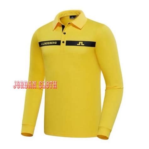 Jual Polo Shirt Tshirt Kaos Kerah Lengan Panjang Jlindeberg Golf