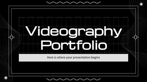 Videography Portfolio Google Slides Powerpoint