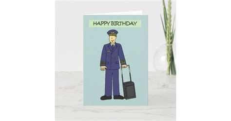 Happy Birthday To Pilot Card Zazzle