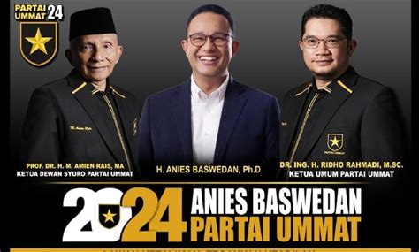 Partai Ummat Dukung Anies Baswedan Maju Pilpres 2024 Deras