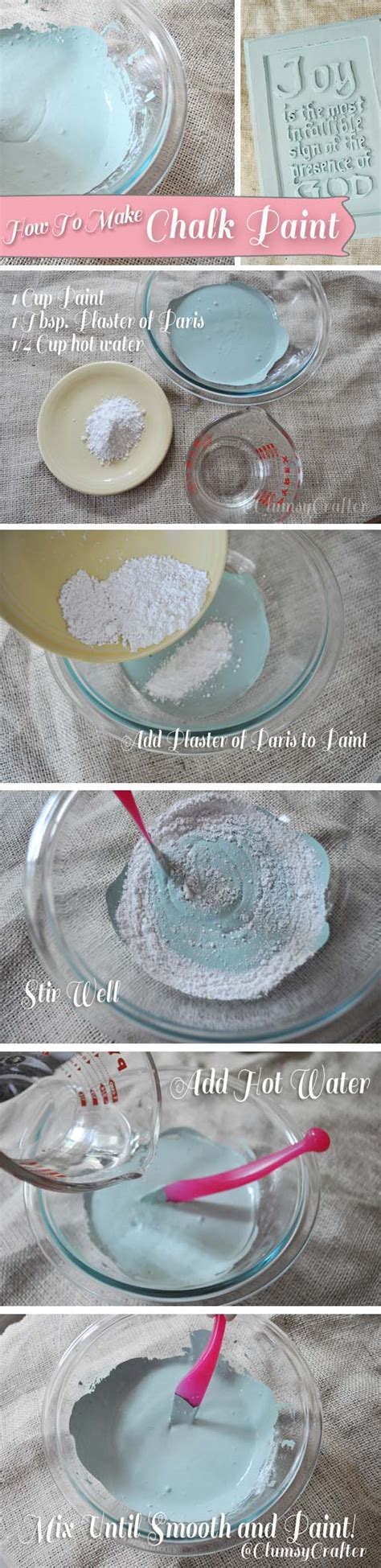 How To Make Chalk Paint Clumsy Crafter