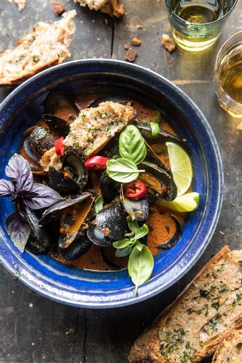 Thai Coconut Butter Mussels With Garlic Lemongrass Toast Recipe