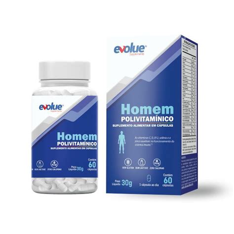 Polivitamínico 60 Cápsulas Evolue Supplements
