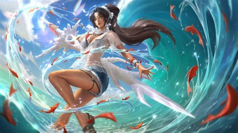 Artstation Onmyoji Arena Yoto Hime Summer Wind Skin