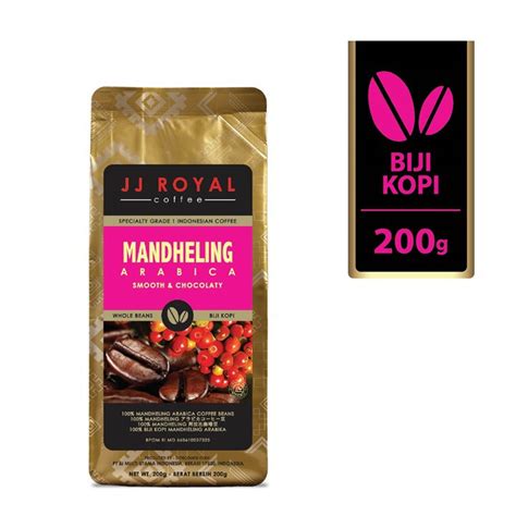 Jj Royal Coffee Mandheling Arabica Beans Bag Gr Shopee Indonesia