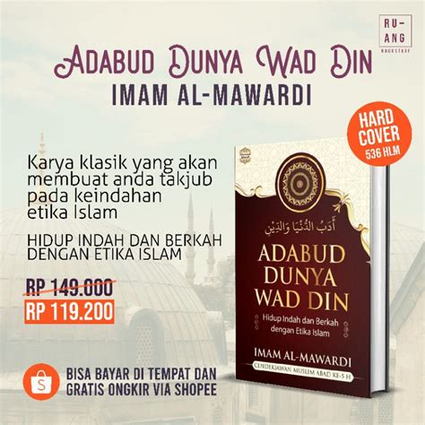 Jual Adabud Dunya Wad Din Imam Al Mawardi Kitab Terjemahan Original