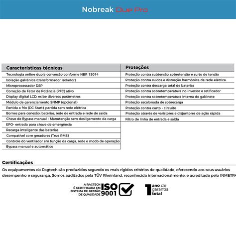 Nobreak Online Senoidal Dupla Conversão Isolado 10 000VA 16x12V 7Ah