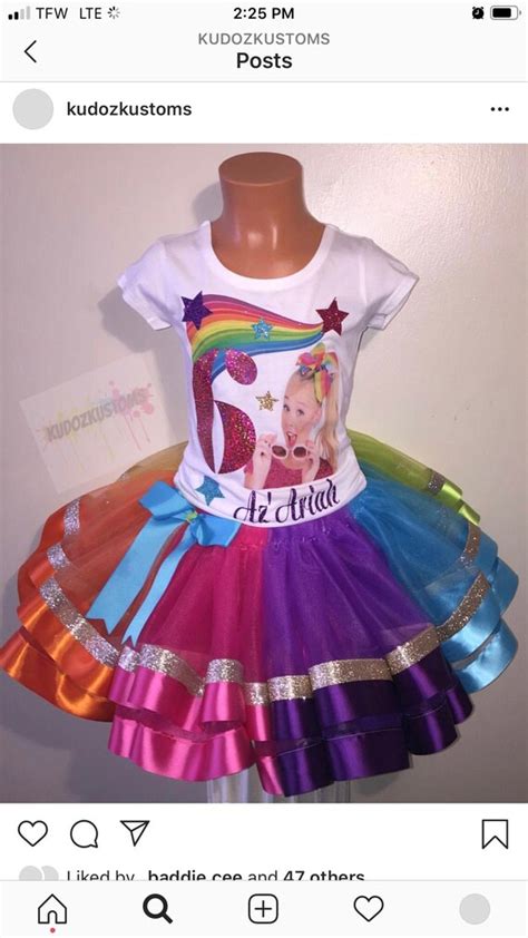 Jojo Siwa Outfit Jojo Siwa Birthday Outfit Jojo Siwa Tutu | Etsy