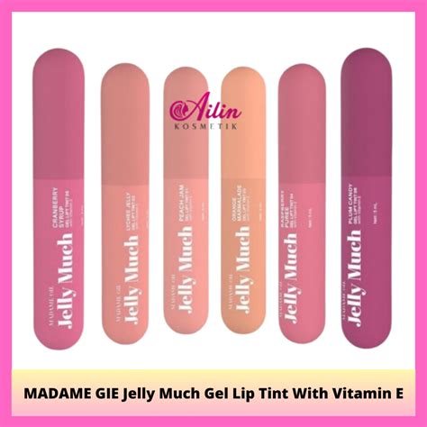 Jual AiLiN MADAME GIE Jelly Much Gel Lip Tint With Vitamin E Lip Tint