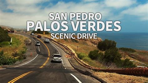 Driving Palos Verdes Drive To San Pedro Los Angeles California Usa