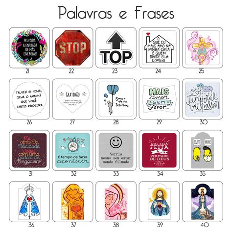 Kit 20 Imãs Decorativos Geladeira Frases e Religioso Elo7