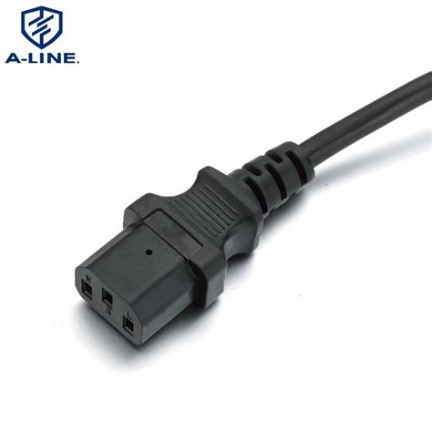 European Pins Ac Power Cord Straight Angle With C Connector From