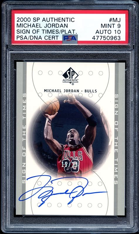 Lot Detail 2000 Sp Authentic Mj Sign Of The Times Michael Jordan