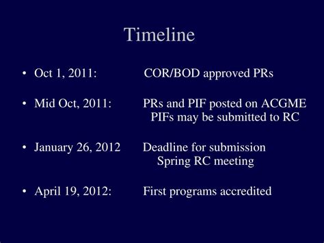 PPT Update On ACGME Accreditation And Program Requirements PowerPoint