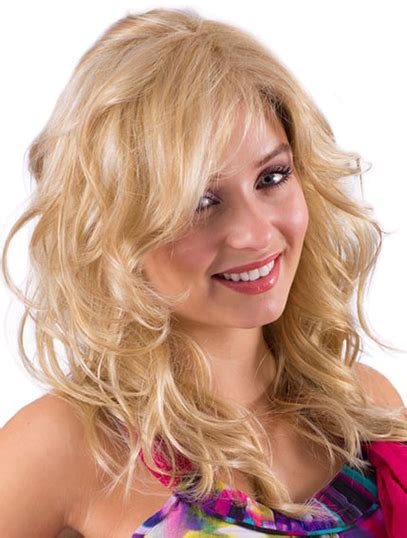 Radiant Blonde Wavy Long Synthetic Wigs Synthetic Wavy Hair Wigs