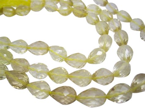 Lemon Topaz Beads Briolettes Luxe Aaa Teardrops Yellow Etsy