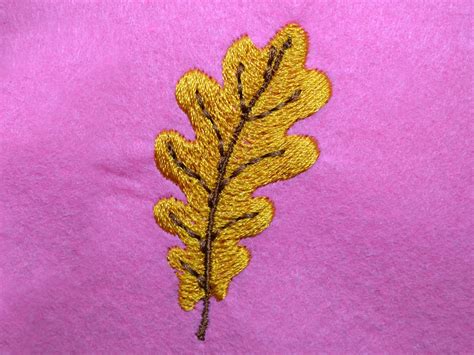 Oak Leaf Embroidery Design Oak Leaf Design Machine Etsy