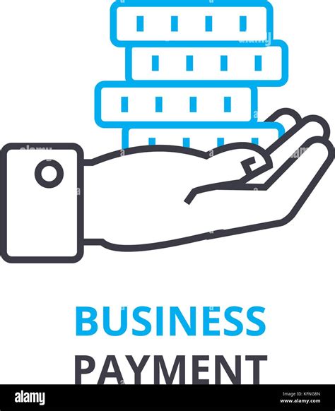 Business Payment Concept Outline Icon Linear Sign Thin Line