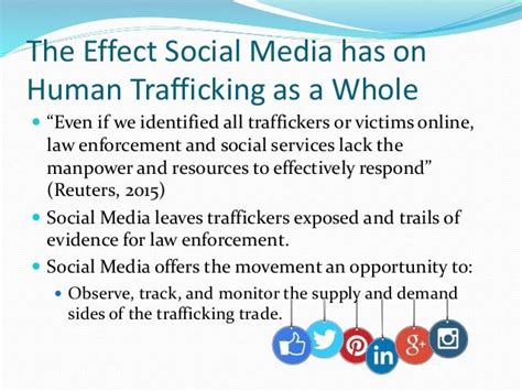 Social Media And Human Trafficking