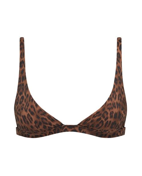 Leopard Bralette Bikini Top Ark Swimwear