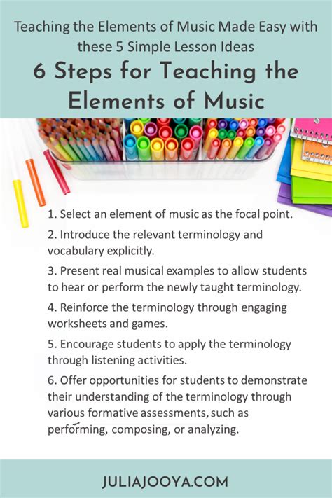 Teaching The Elements Of Music Made Easy With These 5 Simple Lesson