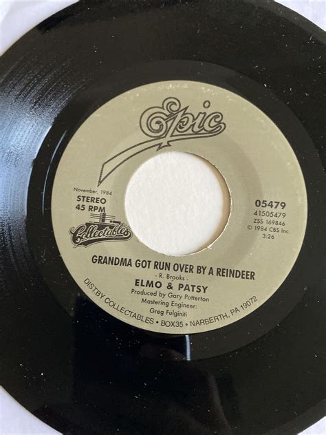 Elmo And Patsy 45 Grandma Got Run Over By A Reindeer New Unplayed