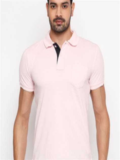 Buy Integriti Men Pink Solid Polo Collar T Shirt - Tshirts for Men 13282768 | Myntra