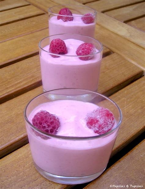 Frozen Yogourt Aux Framboises Un Dessert Facile