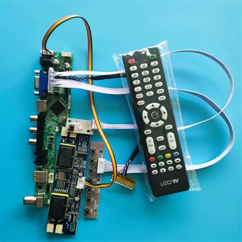 Kit De Controlador De Lcd Para Sinal Digital Placa De Resolu O Av X