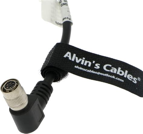 Alvins Cables Hirose 6 Pin Female Right Angle Twisted Power Io Trigger