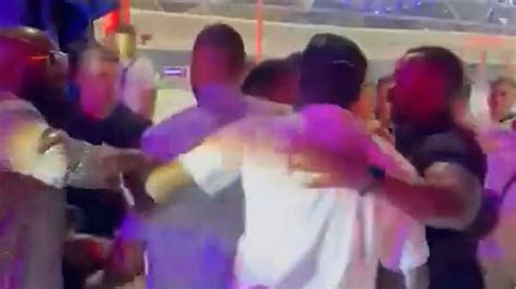 Shocking Moment Huge Brawl Breaks Out At F1 Party In Abu Dhabi As