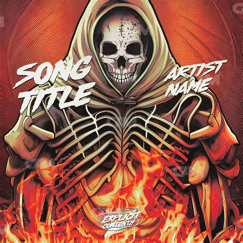 Burning Skeleton - Cover Art Market