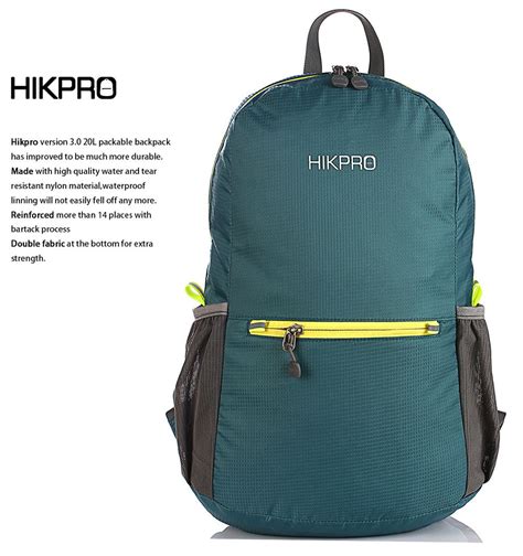 Hikpro L The Most Durable Lightweight Packable Backpack Water