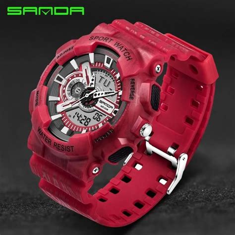 Herrenuhren Top Sanda Digitaluhr G Stil Milit R Sport Herren Led Quarz