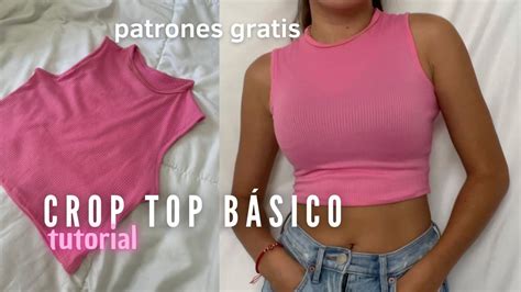 Tutorial Crop Top B Sico Patrones Gratis Becky Valenzuela Youtube