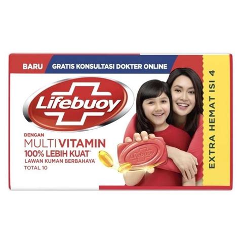 Jual Lifebuoy Bar Soap Antiseptik Sabun Mandi Batang Lifebuoy 60g